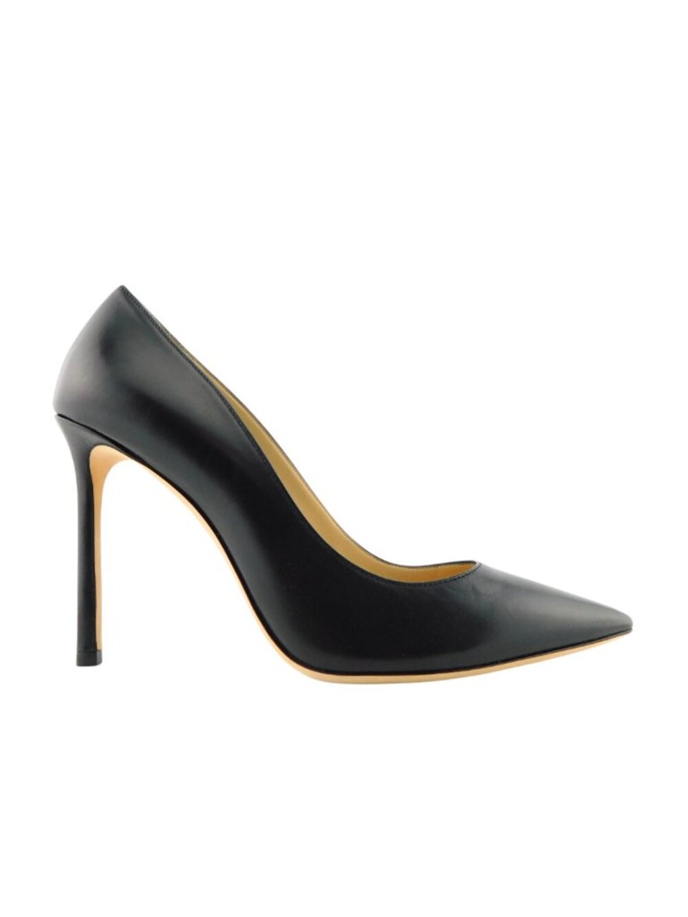 New JIMMY CHOO Black Classic Stiletto Heel Pumps 38.5